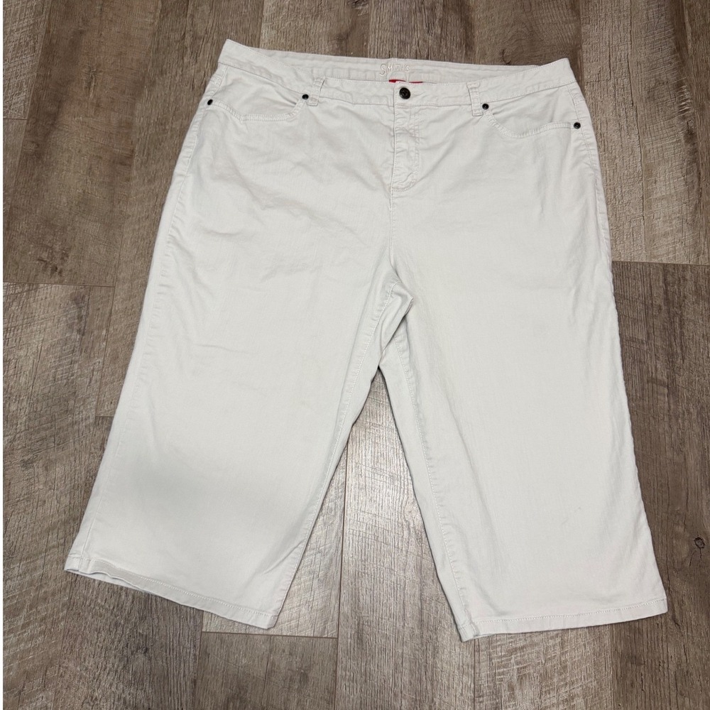 Smith's Dungarees Jeans Women's Khaki Capri Pants Plus Size 20W